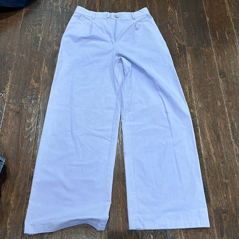 Princess Polly purple wide leg trousers, size 4